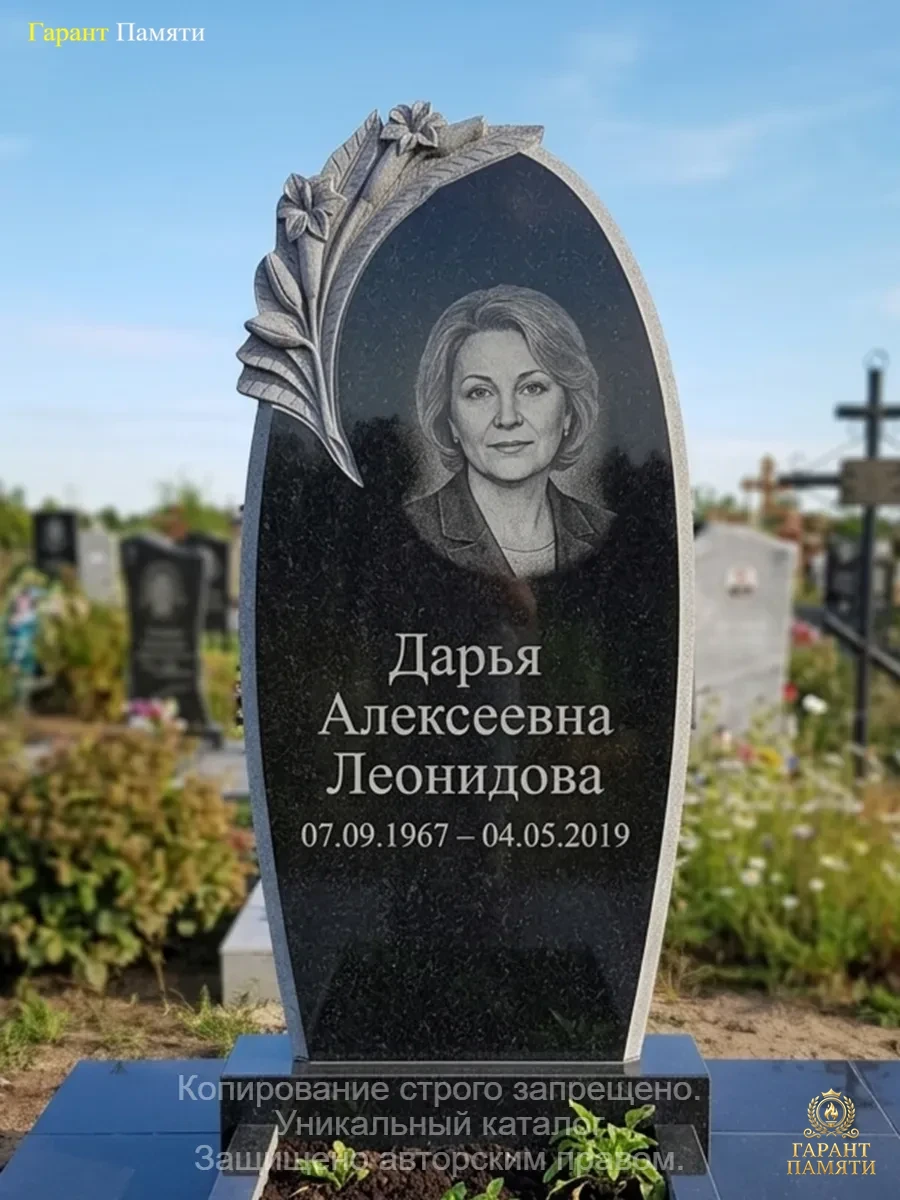 Памятник из гранита Лилии 61